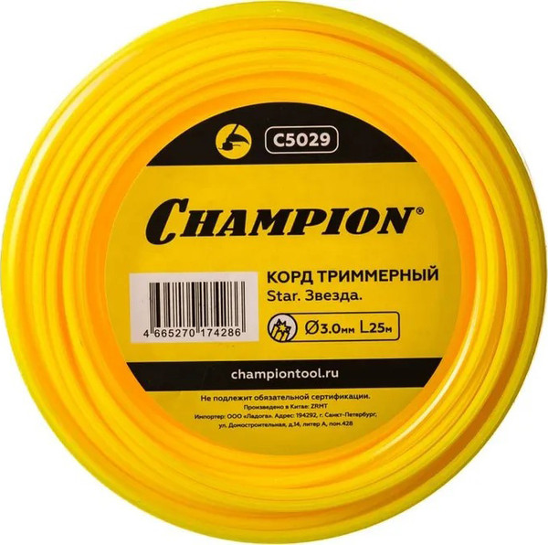 Изображение товара Леска для триммера Champion C5029