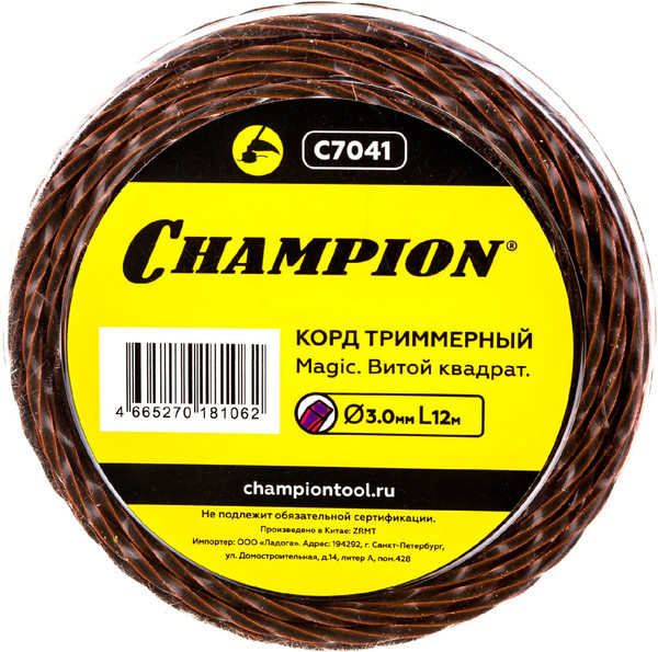 Изображение товара Леска для триммера Champion C7041