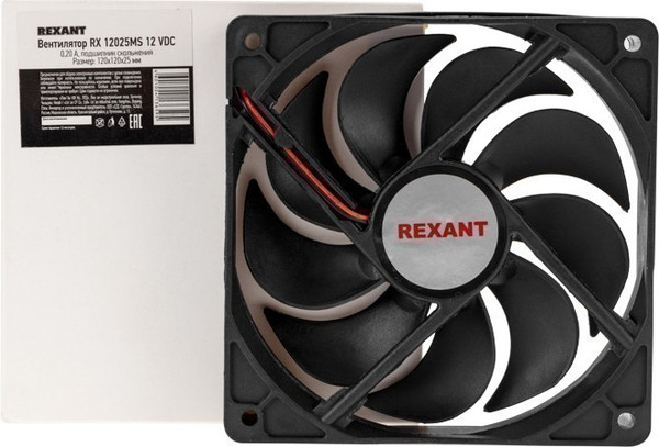 Изображение товара Вентилятор для корпуса Rexant RХ 12025MS 12 VDC / 72-5120