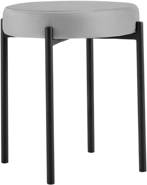 Изображение товара Табурет DikLine B22 Grey (ножки черные)