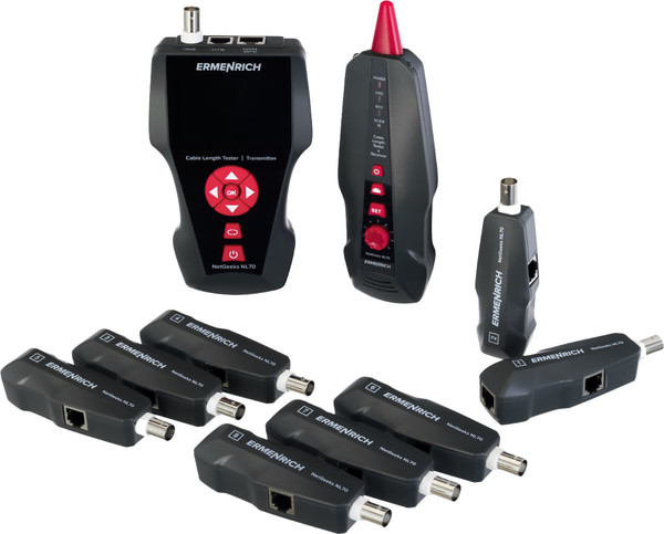 Изображение товара Кабельный тестер Ermenrich NetGeeks Измеритель длины кабеля NL70 / 82555