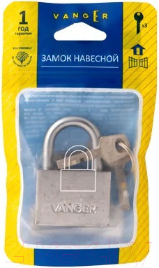 Изображение товара Замок навесной Vanger PD-30-50