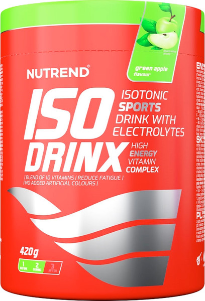 Изображение товара Изотоник Nutrend Isodrinx (420г, зеленое яблоко)