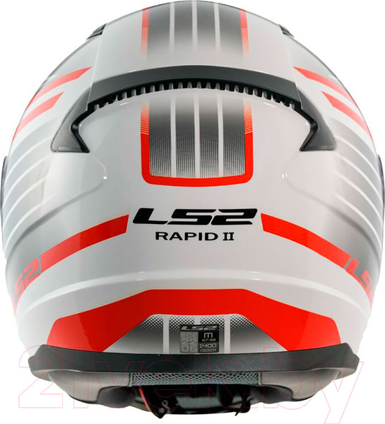 Изображение товара Мотошлем LS2 FF353 Rapid 2 Circuit (XS, белый/красный)