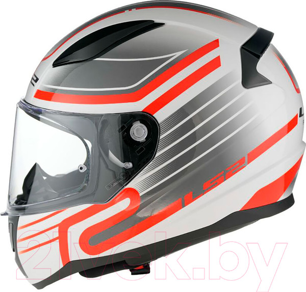 Изображение товара Мотошлем LS2 FF353 Rapid 2 Circuit (XXL, белый/красный)