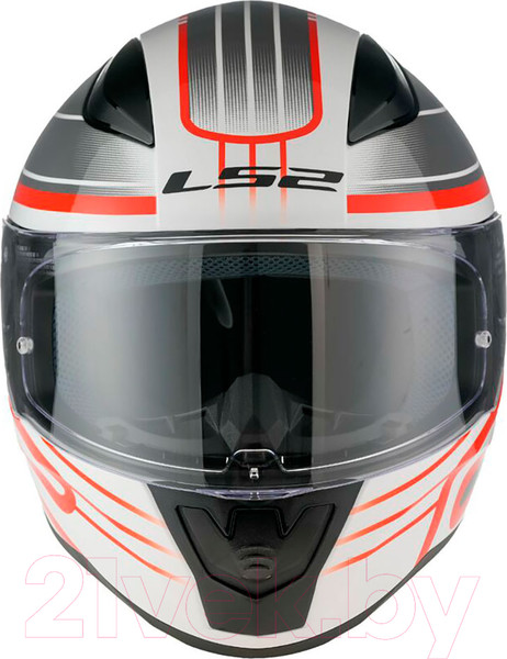 Изображение товара Мотошлем LS2 FF353 Rapid 2 Circuit (XXL, белый/красный)