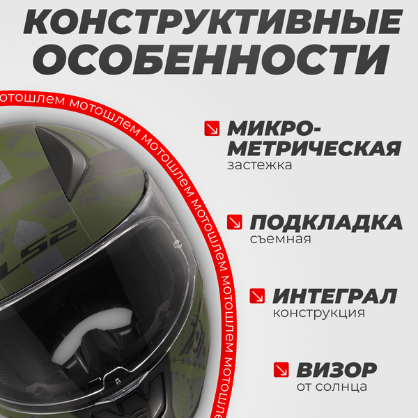 Изображение товара Мотошлем LS2 FF353 Rapid 2 Thunder Birds (XS, матовый камуфляж)