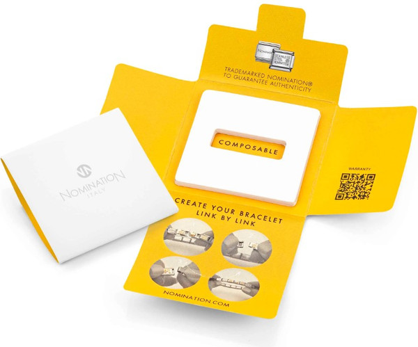 Изображение товара Звено для браслета NominatioN Овал 030612/035 (розово-голубой цирконий)