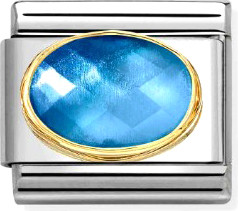 Изображение товара Звено для браслета NominatioN Овал 030612/038 (синий цирконий)