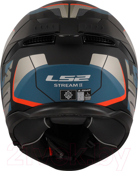 Изображение товара Мотошлем LS2 FF808 Stream 2 Road (XS, матовый черный/синий)