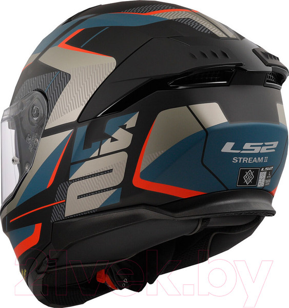 Изображение товара Мотошлем LS2 FF808 Stream 2 Road (XS, матовый черный/синий)