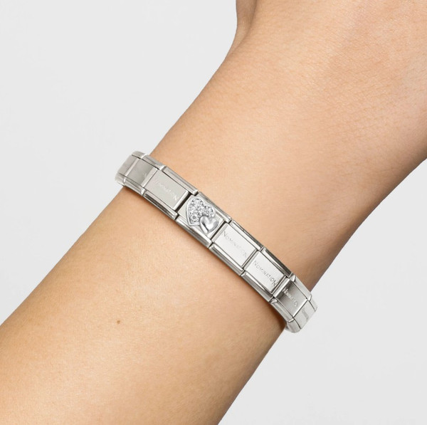 Изображение товара Звено для браслета NominatioN Двойное сердце 330304/47