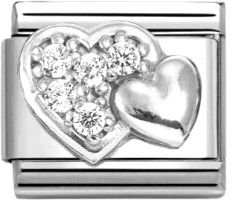 Изображение товара Звено для браслета NominatioN Двойное сердце 330304/47