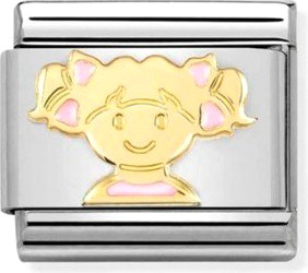 Изображение товара Звено для браслета NominatioN Розовая девочка 030272/66