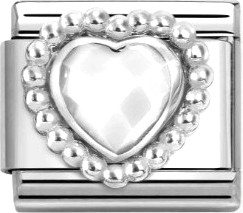 Изображение товара Звено для браслета NominatioN Сердце 330605/016 (белый цирконий)