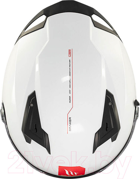 Изображение товара Мотошлем MT Helmets Braker SV Solid (M, глянцевый жемчужно-белый)