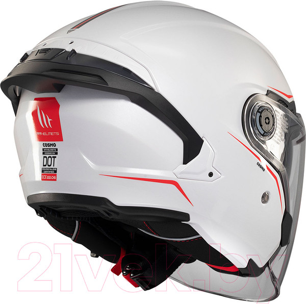 Изображение товара Мотошлем MT Helmets Cosmo SV Solid (M, глянцевый белый)