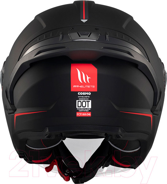 Изображение товара Мотошлем MT Helmets Cosmo SV Solid (M, матовый черный)