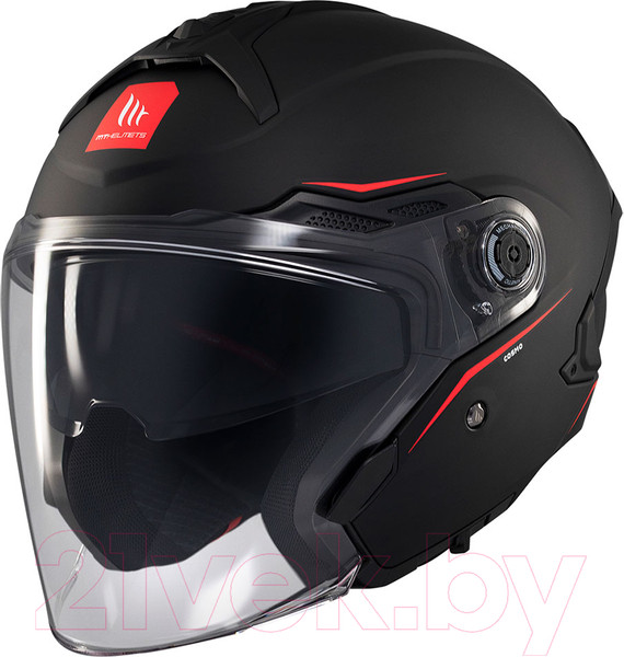 Изображение товара Мотошлем MT Helmets Cosmo SV Solid (M, матовый черный)