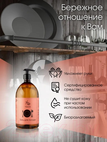 Изображение товара Средство для мытья посуды Результат.Про Клюква (1л)