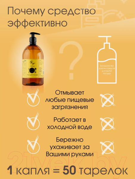 Изображение товара Средство для мытья посуды Результат.Про Гибискус (1л)