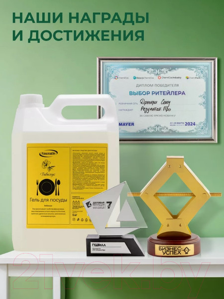 Изображение товара Средство для мытья посуды Результат.Про Гибискус (5л)