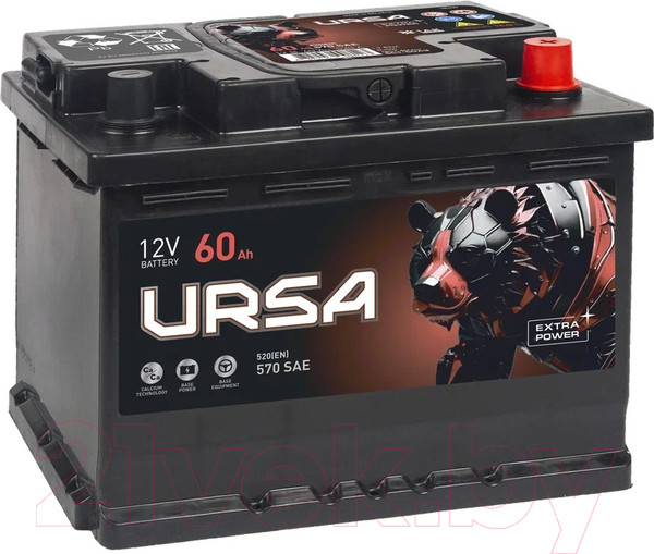 Автомобильный аккумулятор Ursa Extra Power 6СТ R+ (60А/ч)