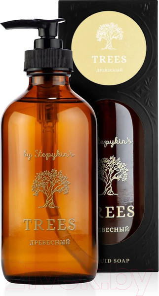 Изображение товара Мыло жидкое by Stepykin’s Premium Trees Дерево (235мл, стеклянный флакон)