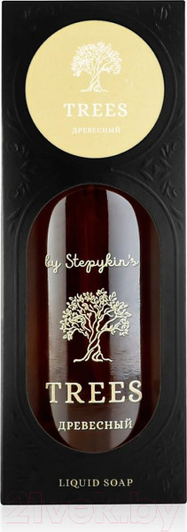 Изображение товара Мыло жидкое by Stepykin’s Premium Trees Дерево (235мл, стеклянный флакон)