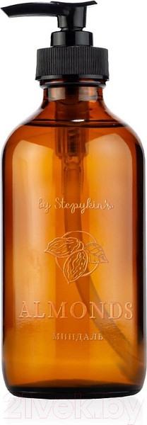 Изображение товара Мыло жидкое by Stepykin’s Premium Almonds Миндаль (235мл, стеклянный флакон)