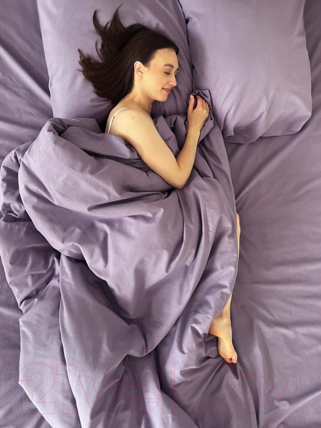 Изображение товара Комплект постельного белья Mio Tesoro 1.5сп / Лен 150-12 (сиреневый)