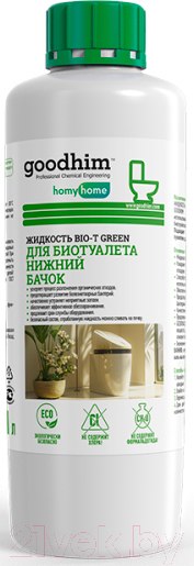 Жидкость для биотуалета GoodHim Bio-T Green / 58732 (1л)