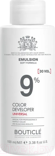 Изображение товара Эмульсия для окисления краски Bouticle Color Developer Оксидант-лосьон 9% 30 vol (100мл)
