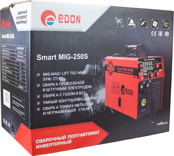 Изображение товара Полуавтомат сварочный Edon Smart MIG-250S