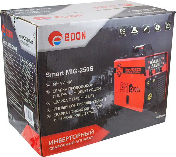 Изображение товара Полуавтомат сварочный Edon Smart MIG-250S