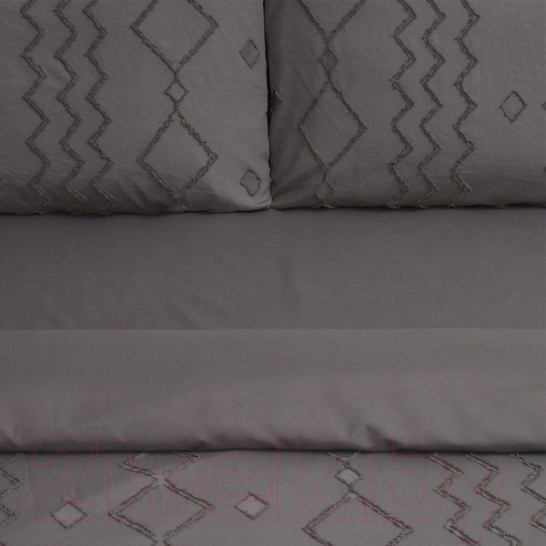 Изображение товара Комплект постельного белья Love Life Tufting. Орнамент 1.5сп / 10323103 (серый)