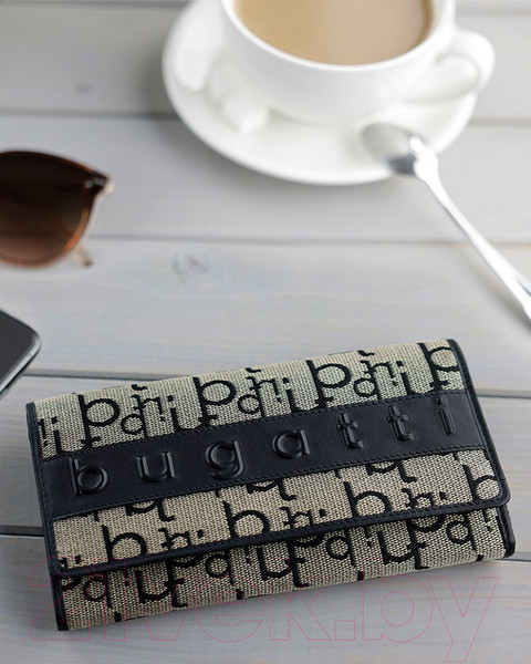 Изображение товара Портмоне Bugatti Elea / 49435101 (бежевый/черный)