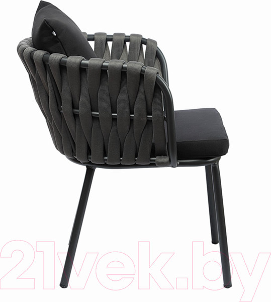 Изображение товара Стул садовый Bergenson Bjorn Braid / BB0000812 (серый/черный)