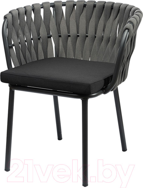 Изображение товара Стул садовый Bergenson Bjorn Braid / BB0000812 (серый/черный)