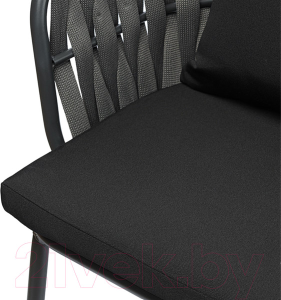 Изображение товара Стул садовый Bergenson Bjorn Braid / BB0000812 (серый/черный)