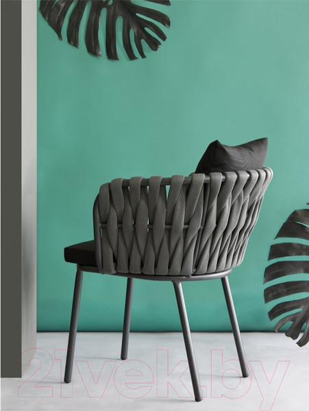 Изображение товара Стул садовый Bergenson Bjorn Braid / BB0000812 (серый/черный)