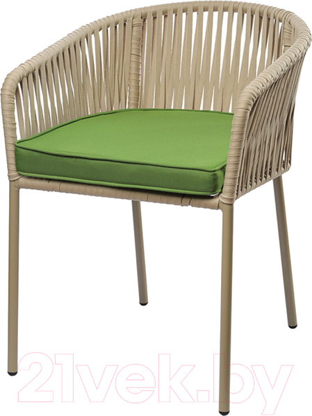 Изображение товара Стул садовый Bergenson Bjorn Reed / BB0000813 (бежевый/зеленый)