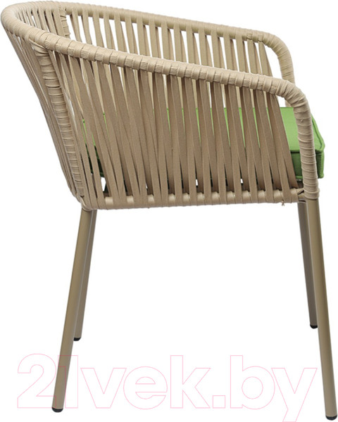 Изображение товара Стул садовый Bergenson Bjorn Reed / BB0000813 (бежевый/зеленый)