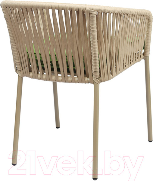 Изображение товара Стул садовый Bergenson Bjorn Reed / BB0000813 (бежевый/зеленый)