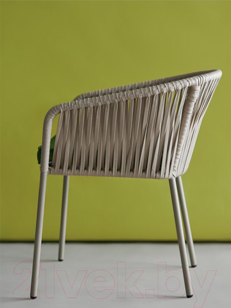 Изображение товара Стул садовый Bergenson Bjorn Reed / BB0000813 (бежевый/зеленый)