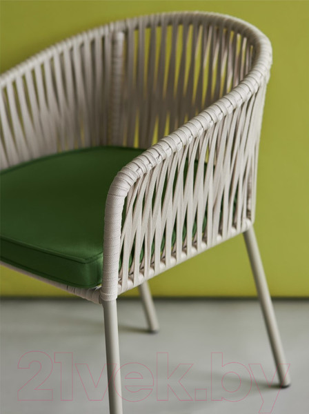 Изображение товара Стул садовый Bergenson Bjorn Reed / BB0000813 (бежевый/зеленый)