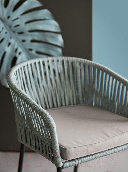 Изображение товара Стул садовый Bergenson Bjorn Reed / BB0000814 (черный/серо-голубой)