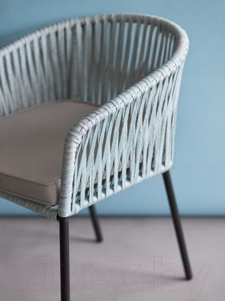 Изображение товара Стул садовый Bergenson Bjorn Reed / BB0000814 (черный/серо-голубой)