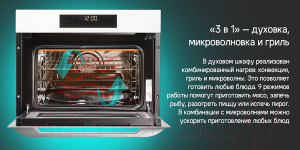 Изображение товара Электрический духовой шкаф Maunfeld XCMO4414GW