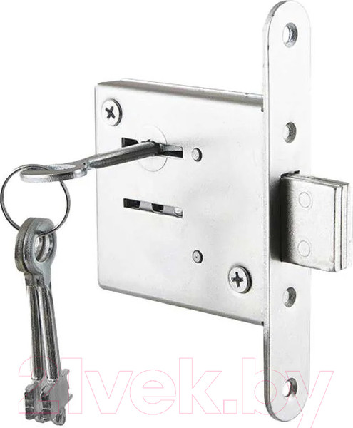 Изображение товара Замок врезной Vettore ЗВ 8-4 CP (хром, 3 ключа)